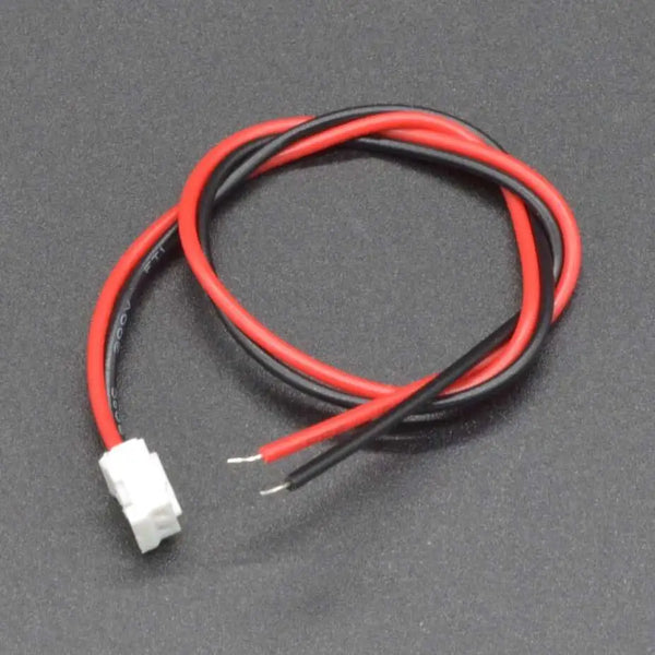 JST 2 Pin 2mm with 20cm Red & Black Wire (One Side Terminal)