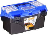 Mano Plastic Box with Internal Sliding Drawers Size 17 Blue