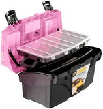 Mano Plastic Box with Internal Sliding Drawers Size 17 Pink