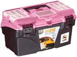 Mano Plastic Box with Internal Sliding Drawers Size 17 Pink