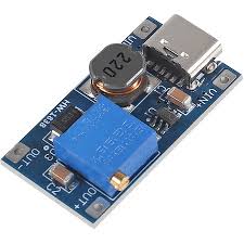 DC-DC Adjustable Step-up Boost Converter MT3608 2A +USB type C