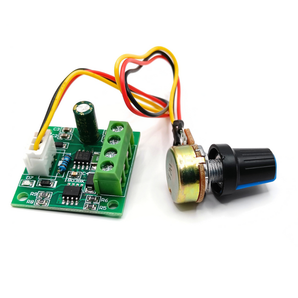 PWM DC Motortoerentalregelaar Laagspanning 1.8V - 15V 2A met PWM DC Motortoerentalregelaar Laagspanning 1.8V - 15V 2A met