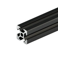 V-Slot Aluminum Extrusion Bar 20mm x 20mm (1M - Black Anodized)