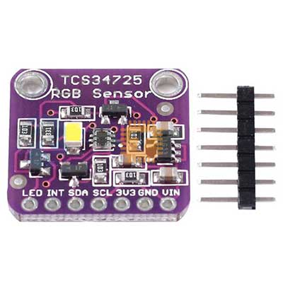 RGB Color Sensor (with IR filter and White LED)  TCS34725