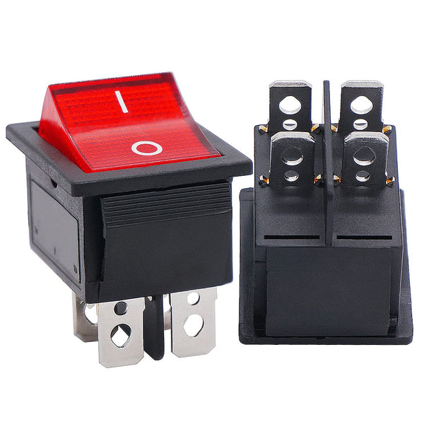 Rocker Switch ON-OFF 4 Pin 2-Position 16A/250VAC