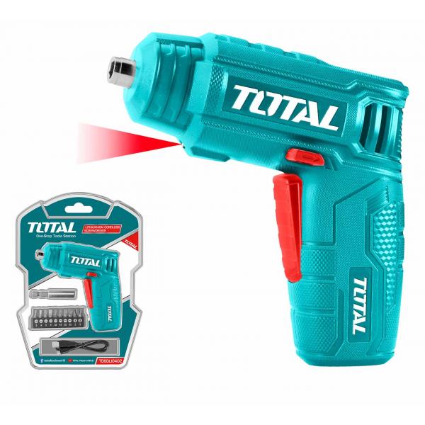 Lithium Ion Cordless Screwdriver 4v  (TOTAL)